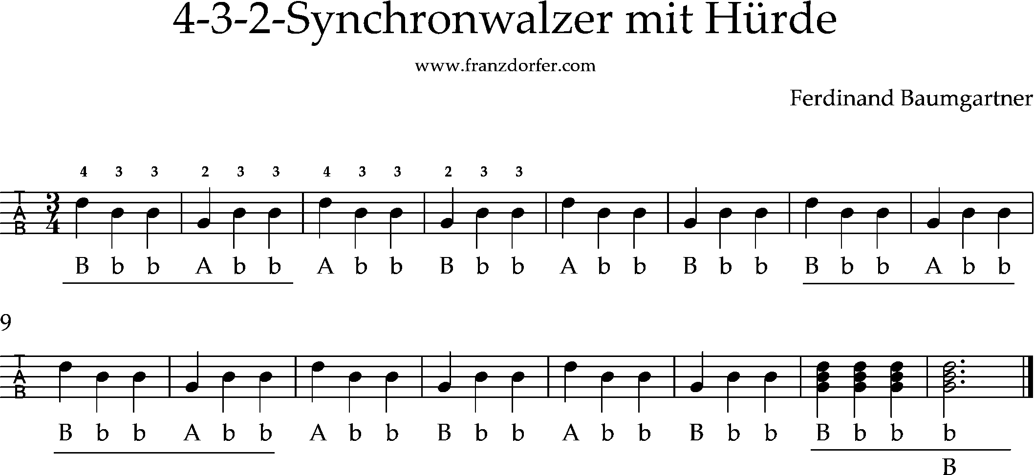 steirische lernen, 4-3-2- walzer mit hürder